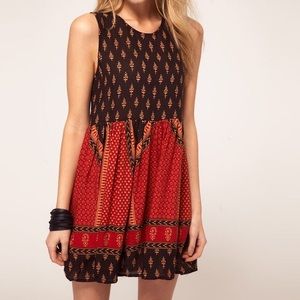MinkPink black scorpio rising mini dress